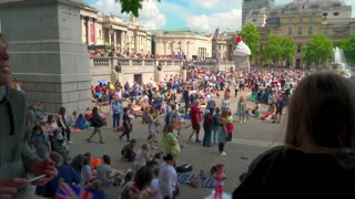 In Buckingham Palace Square.