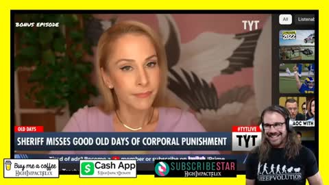 REACTING TO THE YOUNG TURKS REACTION TO BREVARD CO. SHERIFF'S CALL FOR CORPORAL PUNISHMENT IN SCHO..