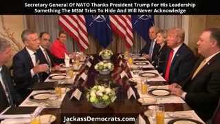 Secretary General Of NATO Thanks President Trump For His Leadership