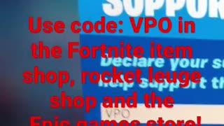 Use Code VPO in the Fortnite item shop!#ad