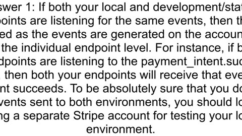 Stripe Payment Intent event being handled by multiple test environments