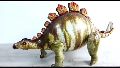 How to inflate a realistic dinosaur balloon step by step