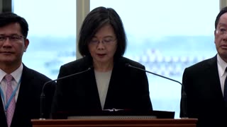 HCNN - Taiwan president defiant as China warns of US trip reprisal