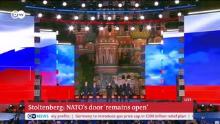 Sombody hacked Stoltenberg speech on Deutsche Welle YouTube Channel