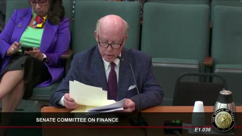 3.9.23 Dr. Hotze Senate Committee on Finance Testimony (Withhold Transgender Funding)