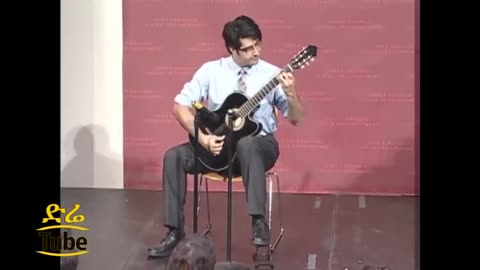 Amin Tofani's guitar playing at Harvard University,گيتار نوازي جذاب يك ايراني