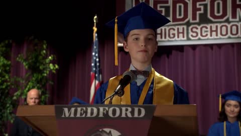 Sheldon Cooper's graduation speech #youngsheldon #sheldoncooper #missycooper
