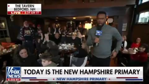 Fox News Host Stunned By His Own Trump v Haley Poll At NH Diner (VIDEO)