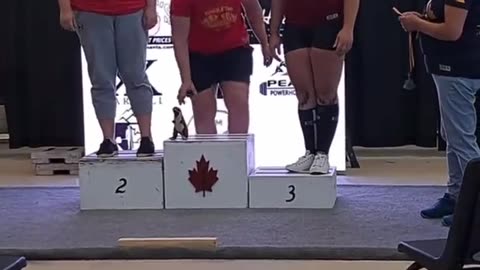 Anne Andres, a male who identifies as a woman, won first place in a Canadian women’s powerlifting