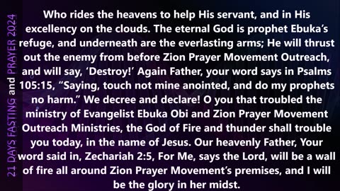Pray for Our Spiritual Director, Evangelist Ebuka Obi and Zion Prayer Movement Outreach #zionprayermovementoutrrach