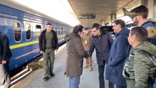 Spanish Foreign Minster Jose Albares just arrived in Kiev