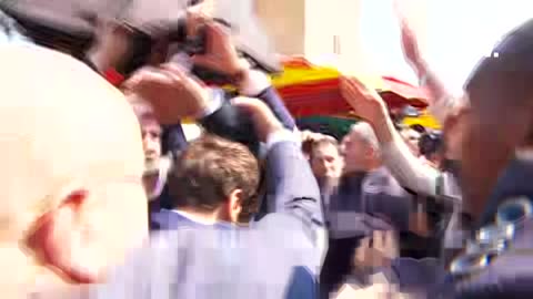 French President Emmanuel Macron was welcomed with tomatoes