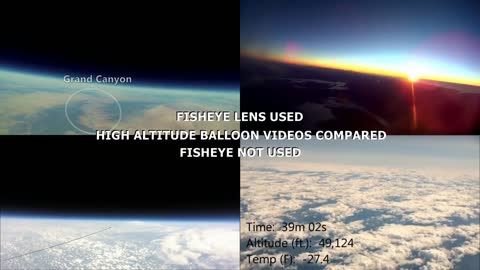 Comparison of fisheye lenses and non-fisheye lenses on High Altitude Balloons