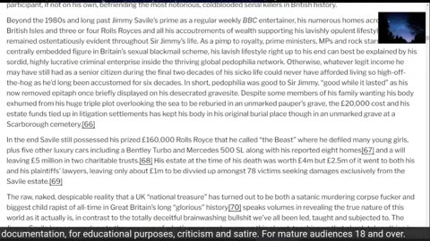 After Dark Sun Sep 17, 2023, Sir Jimmy Savile-UK's Biggest Predator & Cover Up+PizzaGatePt4.5