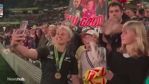 The incredible moments following New Zealand's Rugby World Cup win