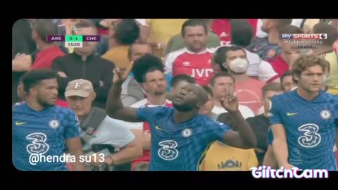 Romelu Lukaku First Goal for Chelsea his second debut vs Arsenal