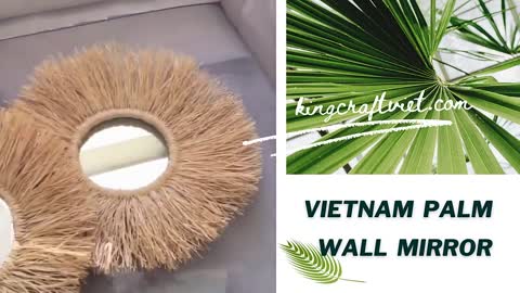 PALM LEAF MIRROR #KPM01 - KING CRAFT VIET.