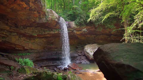 Free template to edit Without rights.Nature waterfall #premierepro #youtube #freevideo