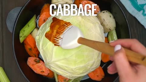 Recipe for Whole Roasted Cabbage - Sweet and Savory Dishes