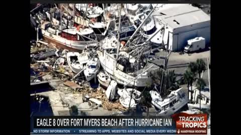 Hurricane Ian Long Clip Excerpts from Live Coverage Air by EAGLE 8 Chopper & Pro Media Team