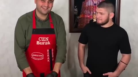 Turkish Shef Czn Burak vs khabib fight