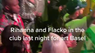 Rihanna Watches Asap Rocky Perform Hit Song At Art - Basel Black Willy Wonka Legend Already Made