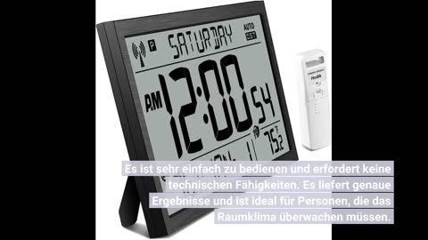 TFA Dostmann Digitales Innen-Außen-Thermometer, funktionales Display, Höchst- und Tiefwerte
