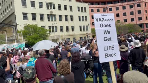God Defend New Zealand! Civic Square Mandatory Vaccination Protest in Wellington on 30 Oct 2021