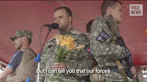 2014 Ukraine war. Donetsk republic declare war. With population support