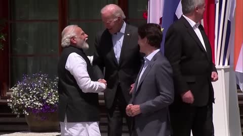 PM Modi with US President Joe Biden and PM Trudeau of Canada at G7 Summit in Germany