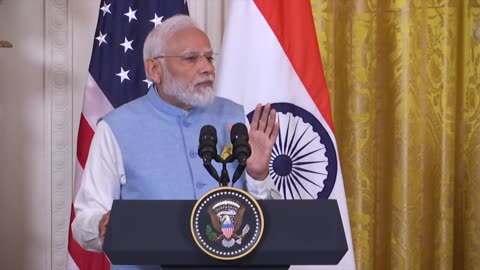 Prime minister Narendra Modi and Joe Biden joint press conference at white house