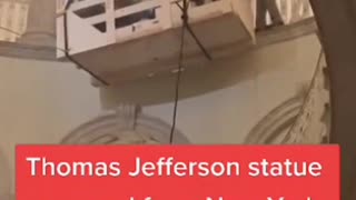 NYC just removed the founding father Thomas Jefferson from City Hall, after 187 yrs.