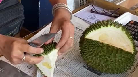 Expensive Durian Cutting _ Thai Street Food