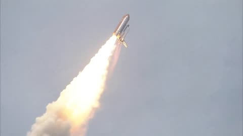 rocket launch in space
