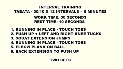 8 Minute Core Strength Cardio Interval Training