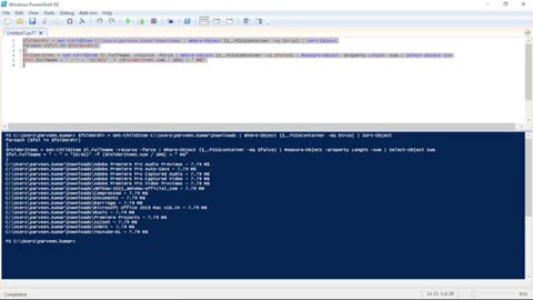 How to get Multiple Folders Size in PowerShell