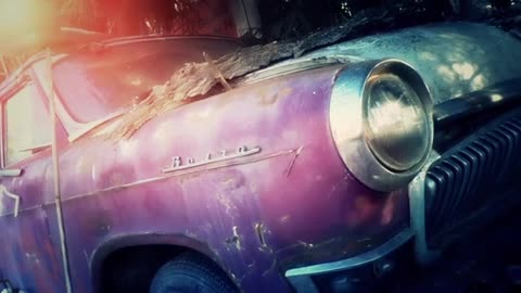Old Broken Rusty Car 🚗On Wrecking Yard 😇
