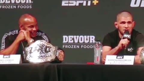 Daniel Cormier's Reaction to Khabib Press Confrence UFC 242