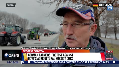 German farmers protest against government’s agricultural subsidy cuts