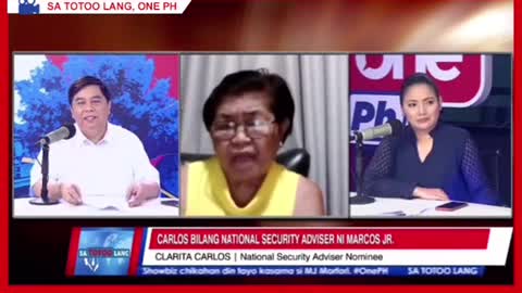 Clarita Carlos bilang unang babaengNSA secretaryClarita Carlos bilang unang babaengNSA secretary