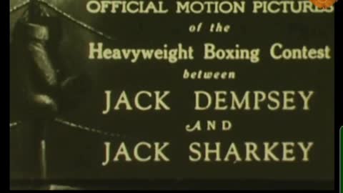 Jack Dempsey vs Jack Sharkey silent newsreel fight.