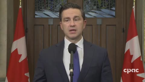 Conservative Leader Pierre Poilievre comments in English and French following House Speaker Anthony Rota's resignation over cheering on and letting nazi speak in Canada to join war with trudeau and zelensky