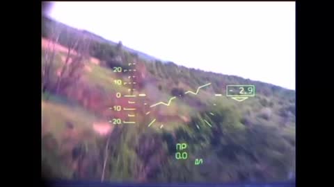 Russian Helicopter firing unguided rockets