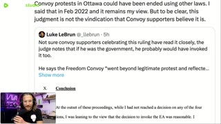 Federal Court DESTROYS Trudeau! Declares Emergencies Act UNLAWFUL! Live with John Carpay! Viva Frei