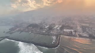 Lahaina Fire Devastation From the Air