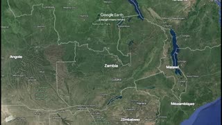 "Zambia 🌍 Expedition: Google Earth Zoom Across 752,618km! #ExploreZambia"