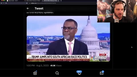 MSNBC Host Laughs At White Farmers Being Murdered in South Africa