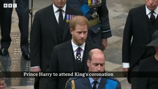 Prince Harry to attend King Charles coronation without Meghan - BBC News