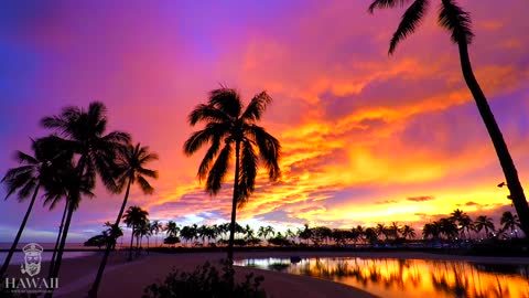 HAWAII SUNSET BEST RELAX MUSIC JAZZ - Waikiki Beach