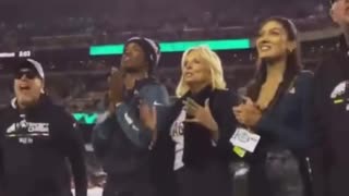 The Fans at the Eagles Game Booed Jill When They put her on the Jumbotron